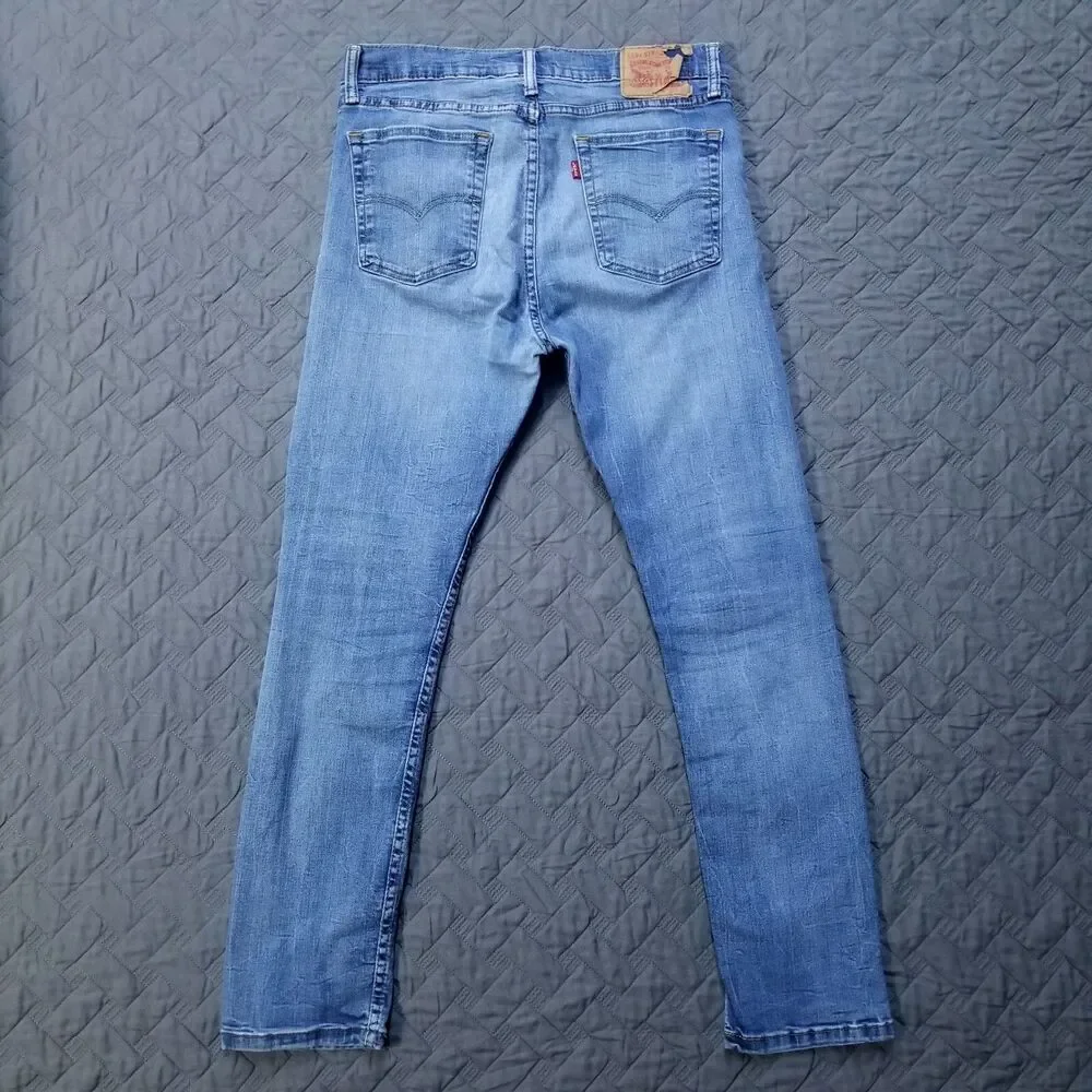 Levis Jeans Mens 33X30 Blue 510 Slim Straight‎ Dark Wash American Denim Workwear